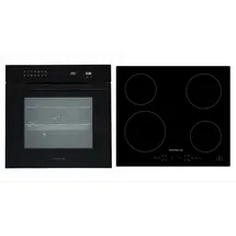 Respekta Backofen Herd Kochfeld Induktion Einbau Set Autark Pyrolyse