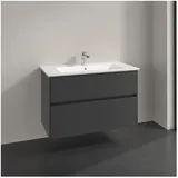 Villeroy & Boch Villeroy und Boch Collaro Waschtischunterschrank C14500VR 96,1x61x48cm, Waschbecken mittig, graphite