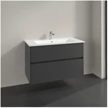 Villeroy & Boch Villeroy und Boch Collaro Waschtischunterschrank C14500VR 96,1x61x48cm, Waschbecken mittig, graphite