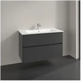 Villeroy & Boch Villeroy und Boch Collaro Waschtischunterschrank C14500VR 96,1x61x48cm, Waschbecken mittig, graphite