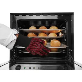 HENDI Grillhandschuhe 300 mm hitzeresistent schwarz