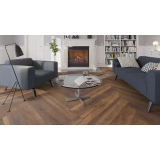 Krono Original Herringbone Laminatboden Holzdekor HRGBK411