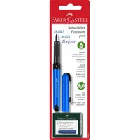 Faber-Castell Schreiblernfüller für Rechtshänder A-Feder inkl. Patronen auf Blisterkarte