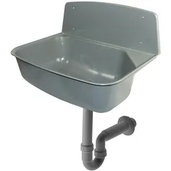 Kunststoff-Universal-Ausgussbecken-Sortiment `Greta` mit Siphon DN 40/50