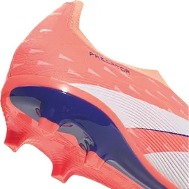 adidas Predator League Laceless FG/MG Herren Signal Coral/Cloud White/Beam Orange 43 1/3