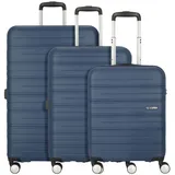 American Tourister High Turn 4 Rollen Kofferset 3-teilig matt dark navy