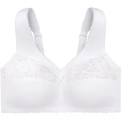 GLAMORISE MagicLift Baumwoll-Stütz-BH - Weiß Unterwäsche   Damen 