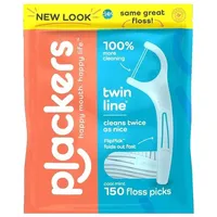 PLACKERS Twin-Line Zahnseide-Sticks Minze 150 St.