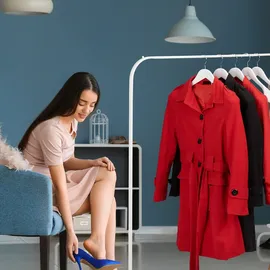 Relaxdays Anzug Kleiderbügel, 10er Set, breite Schulter, 360° drehbarer Haken, Kostüm, Jacken, Holzbügel, Dunkelbraun