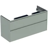 Geberit Waschtischunterschrank 2 Schubladen 124,5 x 60,6 x 44,6 cm Salbeigrün
