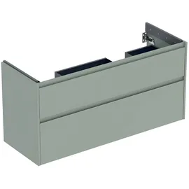 Geberit Waschtischunterschrank 2 Schubladen 124,5 x 60,6 x 44,6 cm Salbeigrün