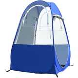 UV-Schutzzelt,KOCAN Tragbares Outdoor-Angelzelt UV-Schutzzelt Pop-up Einzelzelt Automatisches Sofortzelt Regenschattenzelt Fenster und Türen auf beiden Seiten für Outdoor-Camping Wanderstrand mit Trag