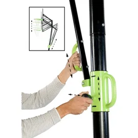EXIT TOYS EXIT Galaxy versetzbarer Basketballkorb auf Rädern mit Dunkring - Black Edition