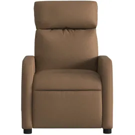 vidaXL Relaxsessel Braun Stoff 146 x 76,5 x 0 cm Braun mit Liegeposition