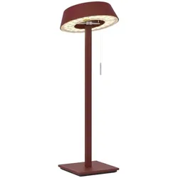 Oligo Glance LED Tischleuchte gerade rot matt