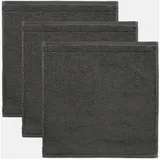 frottana Pearl Seiftuch 30 x 30 cm grau 3 St.
