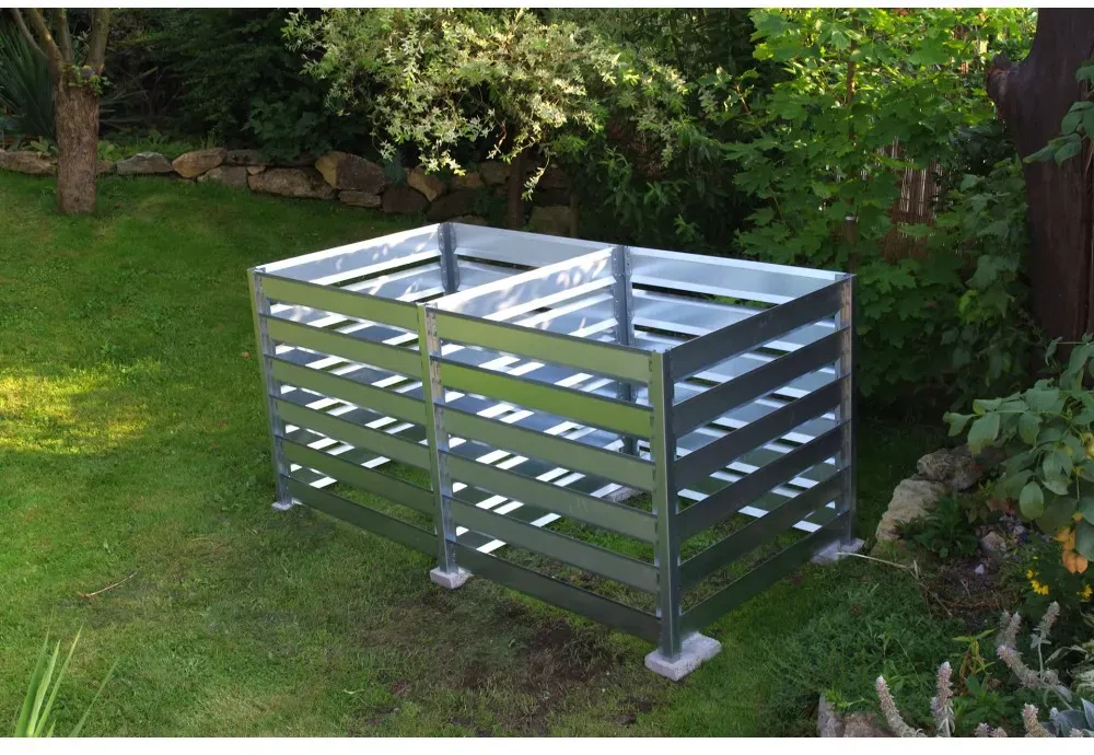 Hardwex Komposter aus Metall 1 150 Liter mit Erweiterung