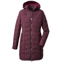 KILLTEC Damen Parka In Daunenoptik mit Abzippbarer Kapuze, Polyester, Pflaume, 46