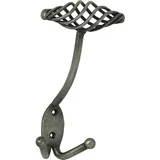 Siro Huthaken Cage Breite 90 mm, Höhe 160 mm, Stahl altzinn antik