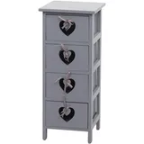 MCW Kommode Sues 29 x 70 x 25 cm Grau/Braun