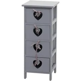 MCW Kommode Sues 29 x 70 x 25 cm Grau/Braun