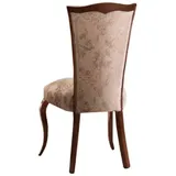 JVmoebel Stuhl Klassischer Designer Stuhl Echtes Holz Stühle Barock Rokoko, Made in Europa beige