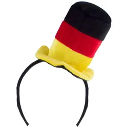 Haarreifen mit kleinem Deutschlandhut