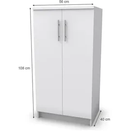 Vicco Dalia 56 x 108 x 40 cm 7 Fächer weiß