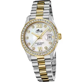 Lotus Edelstahl Damen Uhr Armbanduhr silber gold Luxus Elegant Classic D2UL18978/1 - Silber