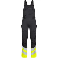 Warnschutz Latzhose "3546-314" Safety UV-Schutz - 35 - schwarz/gelb