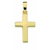 Adelia ́s Kettenanhänger Kreuzanhänger 333 Gold (8K), Goldanhänger Kreuz goldfarben