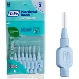 TePe Interdentalbürste, Extra Soft, Blau, 0,6 mm/ISO 3, 8 Stk., Plaque-Entfernung, effiziente Reinigung der Zahnzwischenräume, für mittelgroße Lücken
