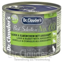 Dr. Clauder's Best Selection No3 Lamm & Kaninchen mit Amaranth 12x200 g