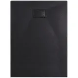 EMKE Emke, Duschwanne Duschtasse Flach Anti-rutsch Smc Duschwanne Zuschneidbar, 120x90cm, Schwarz