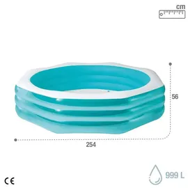 Intex Swim Center Achteckiger Pool 254 x 254 x 56 cm (58492)