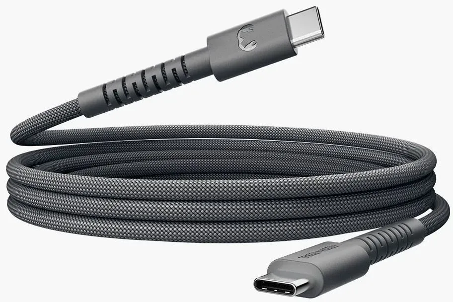 Stecker Rundkabel USB C auf USB C bis 100 W 2 m  2CCC201SG (Grau)
