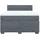 vidaXL Boxspringbett mit Matratze Dunkelgrau 160x200 cm Samt