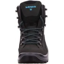 Lowa Renegade GTX Mid Damen Wide Asphalt/Türkis 38