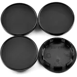 RhinoTuning 4 Stück Radnabenkappen für VW Nabendeckel OD 66 mm ID 55,5 mm, Schwarz Radnabenabdeckung Geeignet für Beetle CC EOS GTI Golf Jetta Passat Tiguan Touareg e-Golf Rad, 3B7601171 Felgendeckel