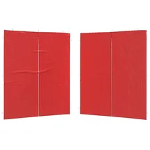 vidaXL Seitenwand für Party Zelt 2 Stück 2,00 x 1,95 m Rot