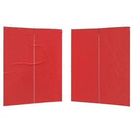 vidaXL Seitenwand für Party Zelt 2 Stück 2,00 x 1,95 m Rot