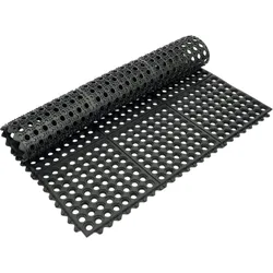 Scandic Bar Fußbodenmatte schwarz - Gummi 91.5 x 91.5 x 1.2 cm