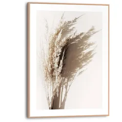 Reinders Wandbild 30 x 40 cm Sunny Grasses Holz Beige