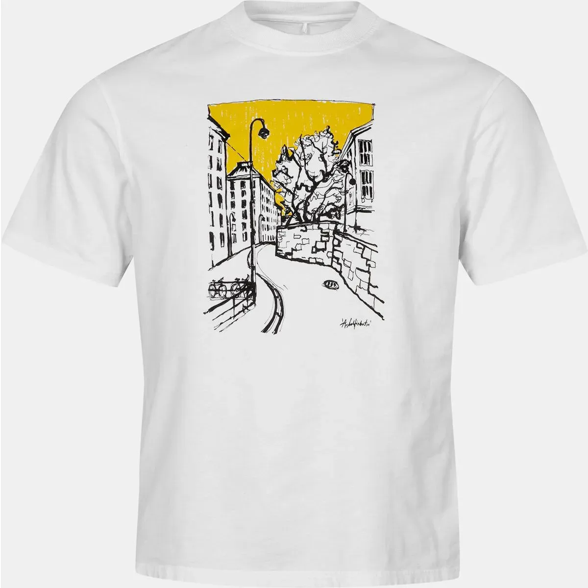 Halti Skaltsi Unisex T-shirt white graphic (P00HS) XS