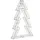 Beliani Weihnachtsbaum Silber 60 cm