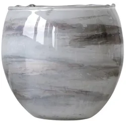 Bloomingville Kerzenglas Shayla, Ø12.5 x H12cm, grau
