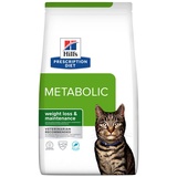 Hill's 1,5kg Prescription Diet Metabolic Gewichtsmanagement mit Thunfisch Katzenfutter trocken