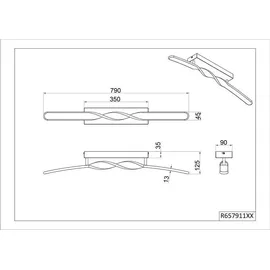 Trio REALITY LED-Deckenleuchte GINKO, R65791166, 18W, 1980lm, 3000K, sand