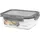 Lock & Lock Teedose eckig transparent 17,5 x 13 x 6,4 cm 0,63 l