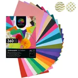 OfficeTree Seidenpapier A4 26 Farben 360 Blatt